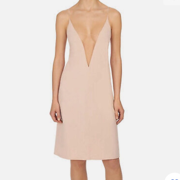 Natori Affair Illusion Plunge Slip In Cameo Rose/Cafe Size Large - Picture 5 of 9